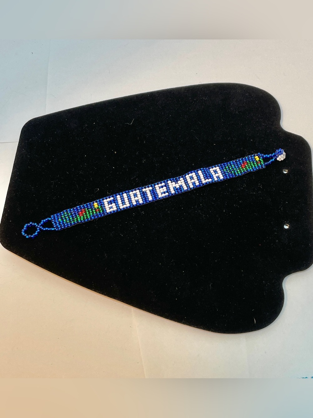 Wrist Band Bracelet Seed Beads Colorful  “GUATEMALA” Unisex  Artisan Made, 7.5”